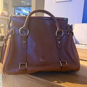 Dooney & Bourke Brown Leather Florentine Satchel